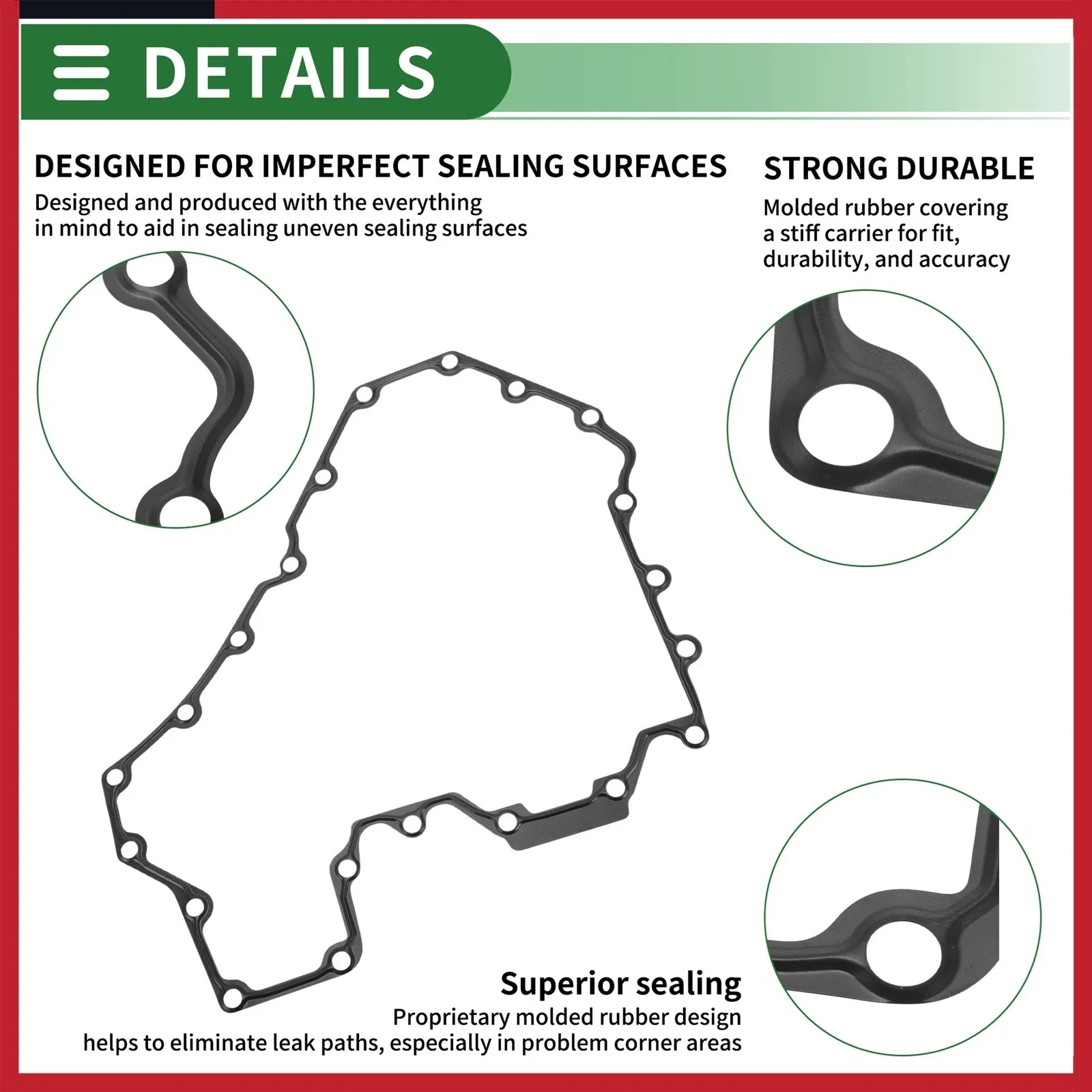 2010-2019 BMW 550i & 650i Oil Pan Gasket — 11137570705 image 4