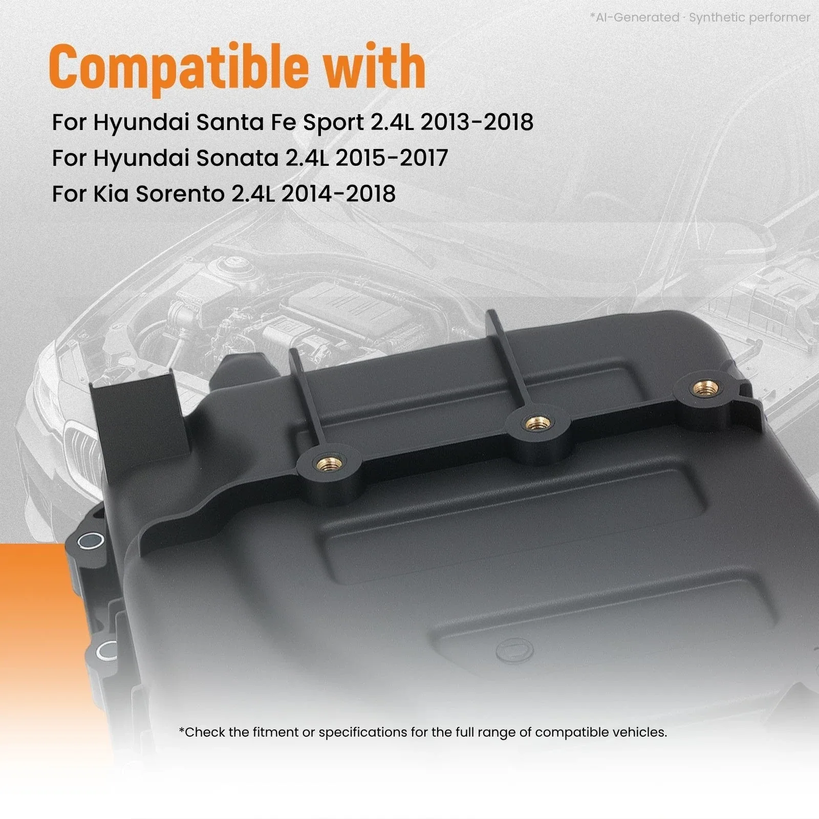 2014-2018 Kia Sorento 2.4L Transmission Oil Pan DC3U0N image 3
