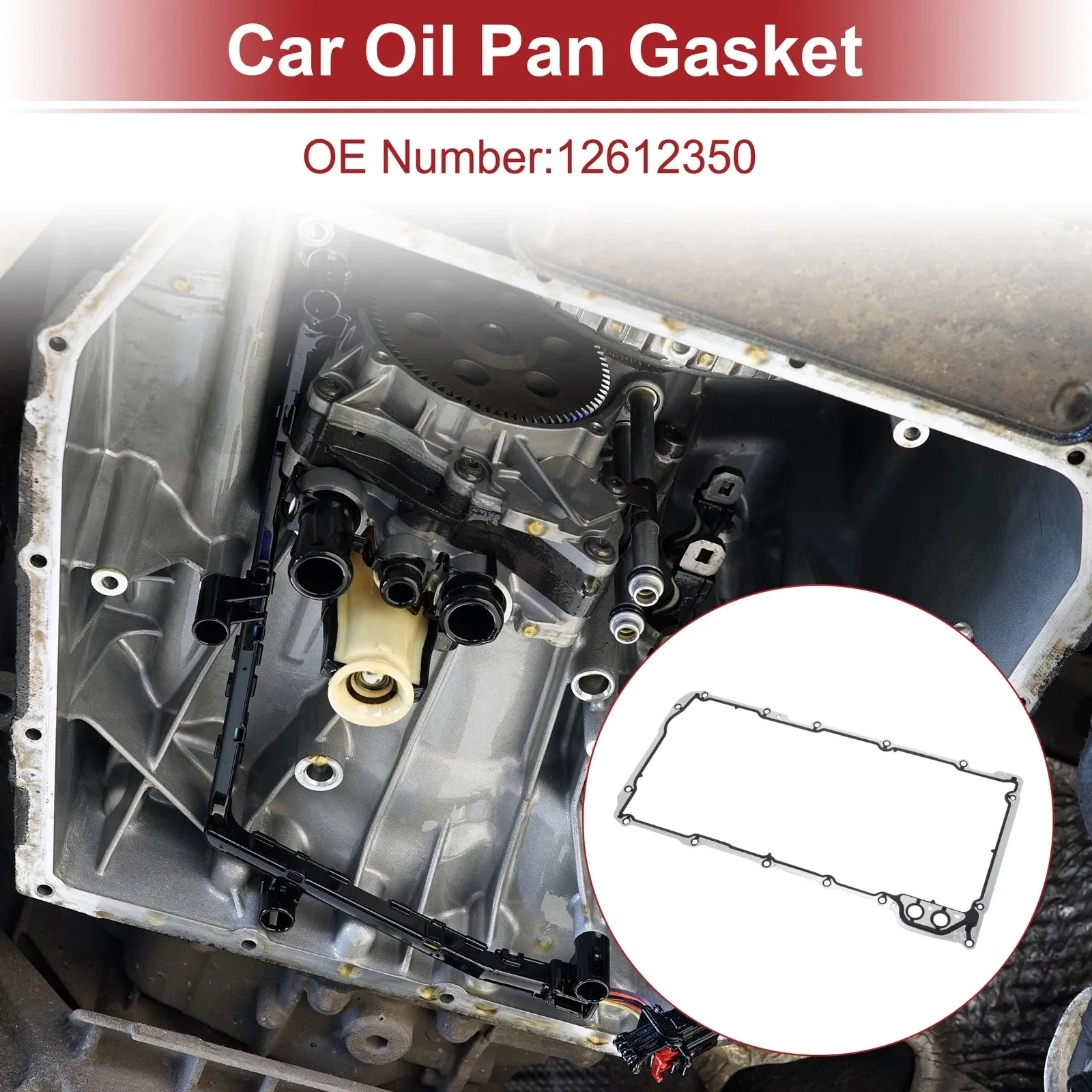 No.12612350 Car Transmission Filter Oil Pan Gasket for Chevrolet Avalanche 07-13