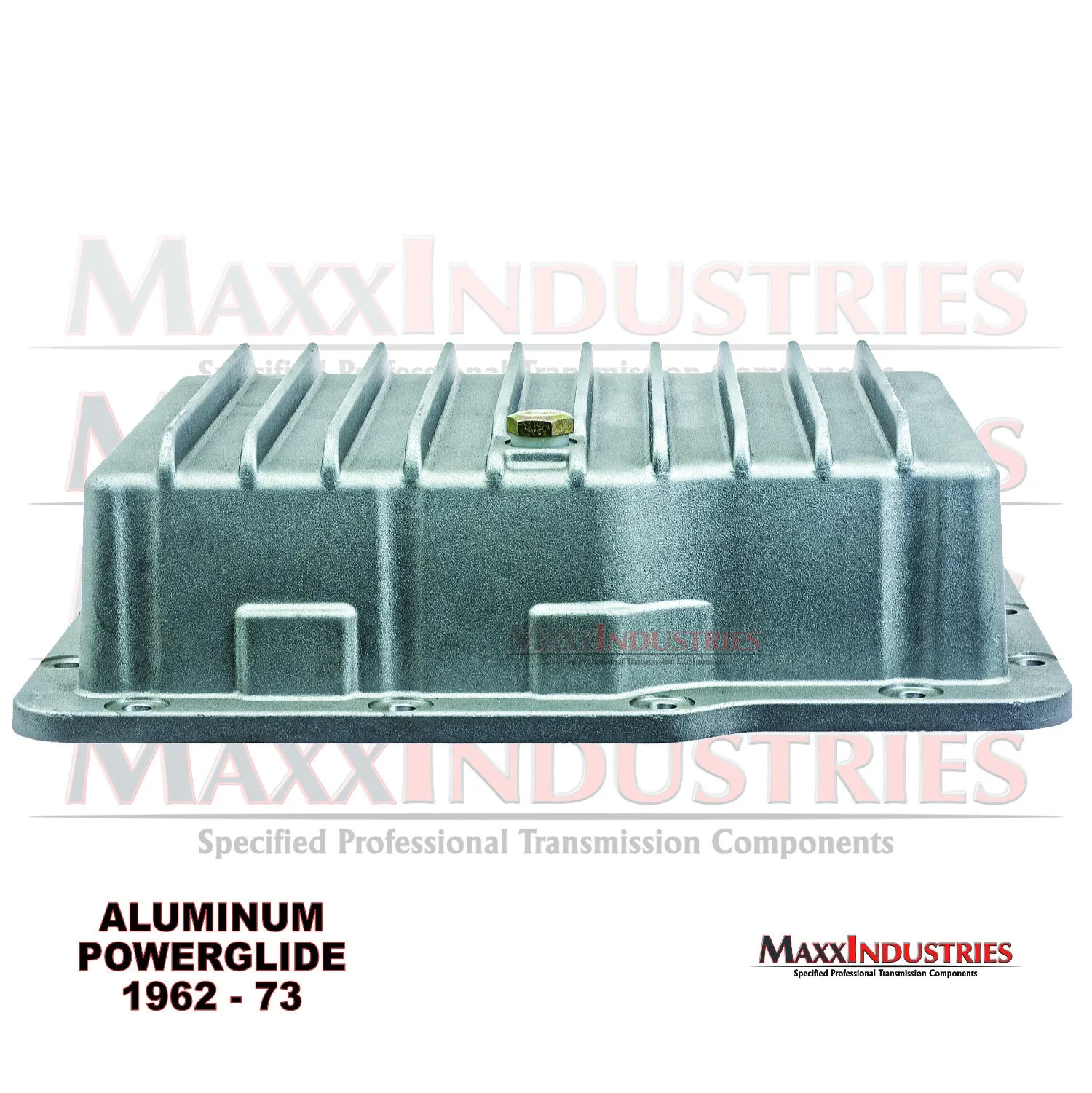 1962-73 Aluminum Powerglide Transmission Pan Kit Aluminum with Filter Mount image 4