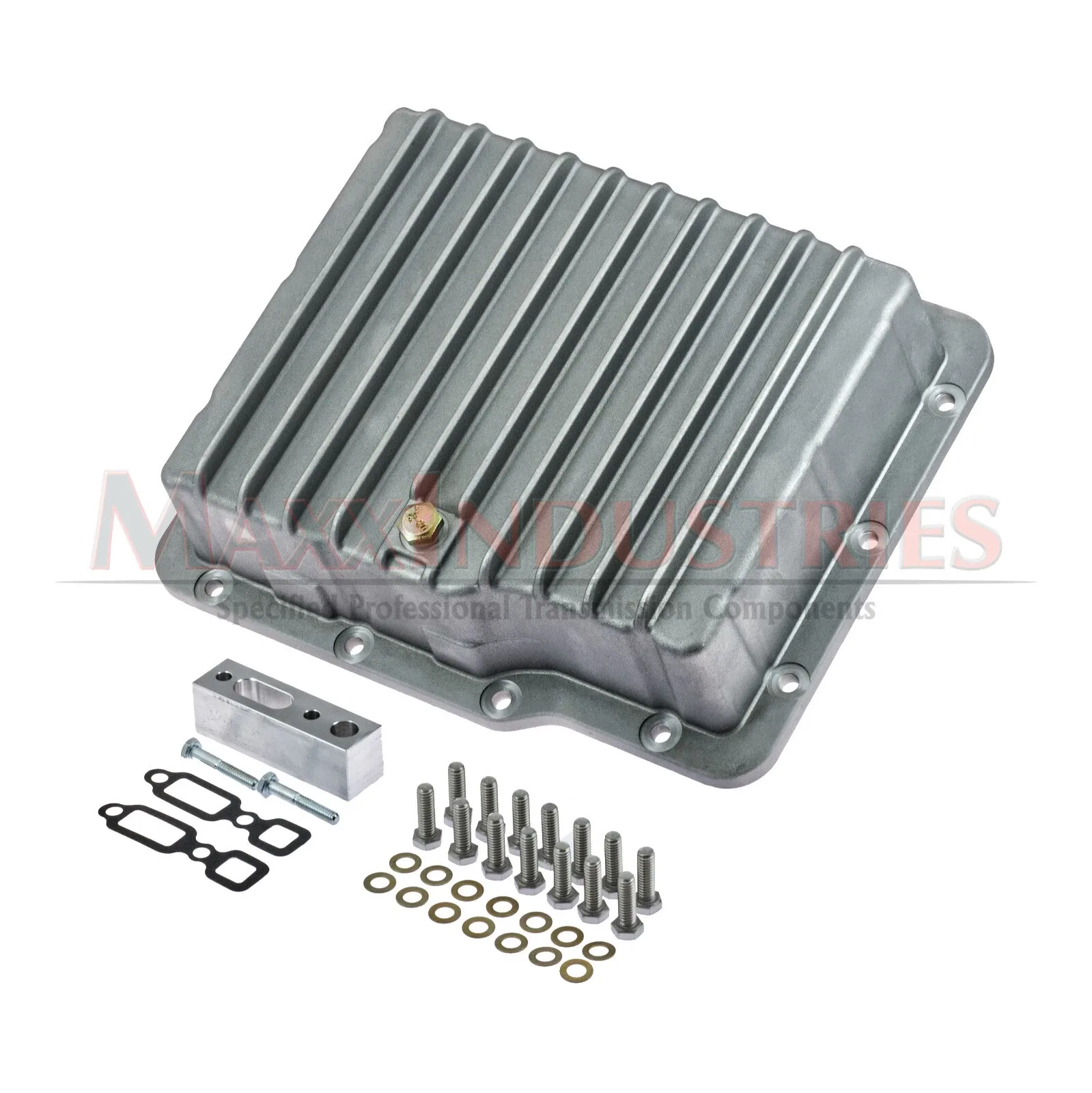1962-73 Aluminum Powerglide Transmission Pan Kit Aluminum with Filter Mount