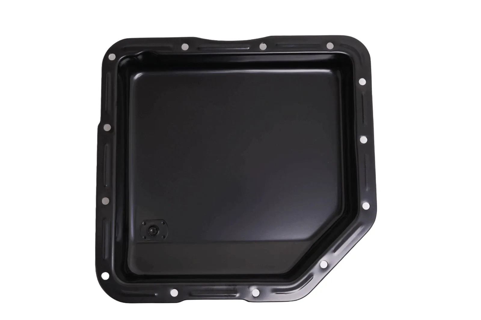 GM TH350 Transmission Pan Turbo 350 Steel Stock Capacity Chevy OE Style Black image 3