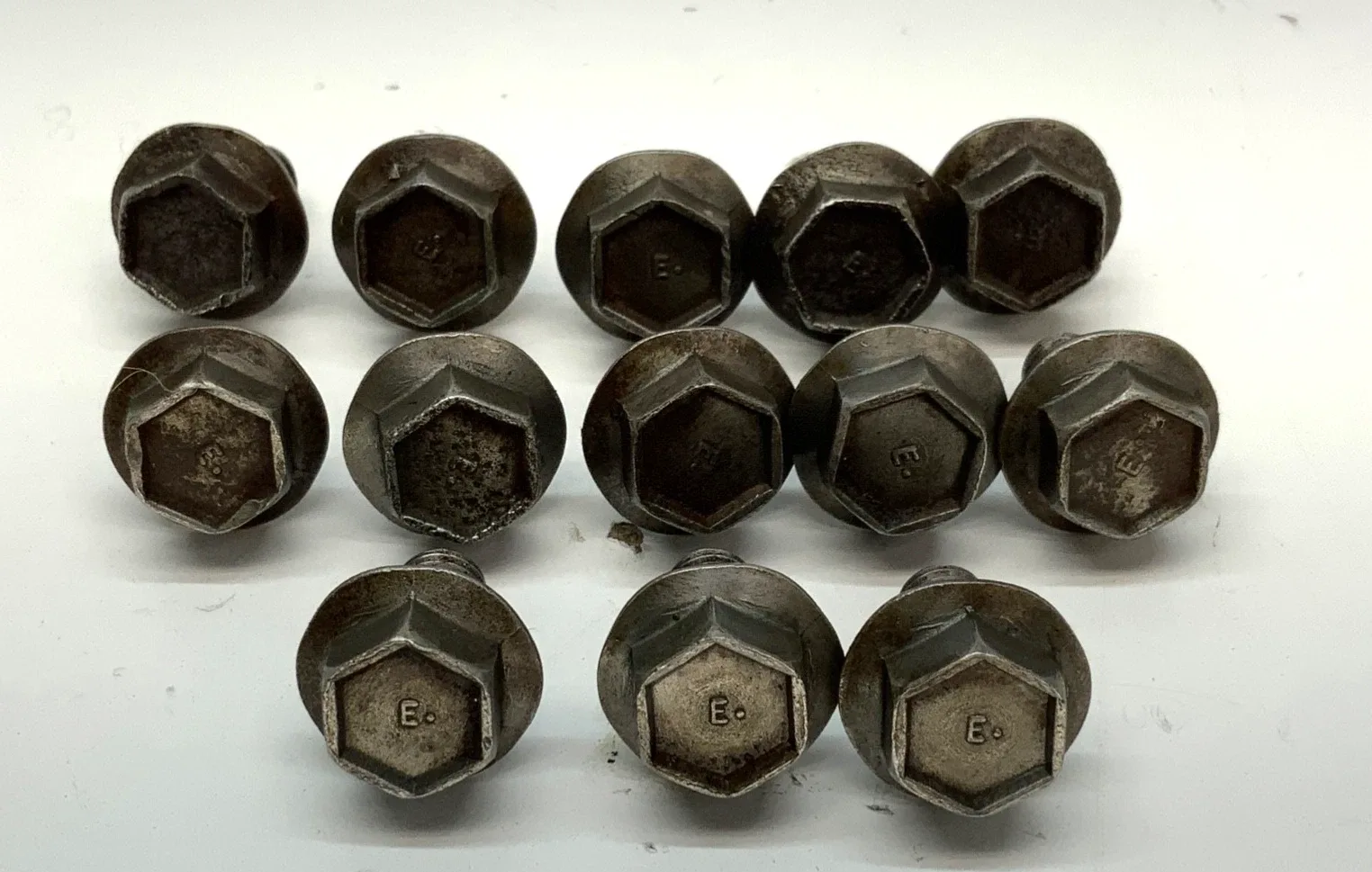 TH350/350 TURBO AUTOMATIC TRANSMISSION OIL PAN BOLTS SET OF 13 OEM W/LETTER E