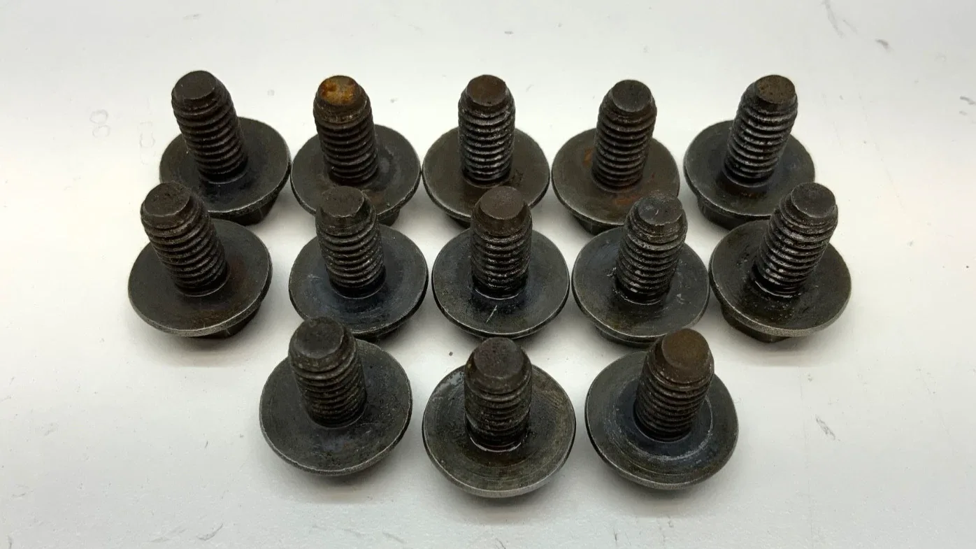 TH350 TURBO AUTOMATIC TRANSMISSION OIL PAN BOLTS SET OF 13 OEM CHEVROLET PONTIAC image 2
