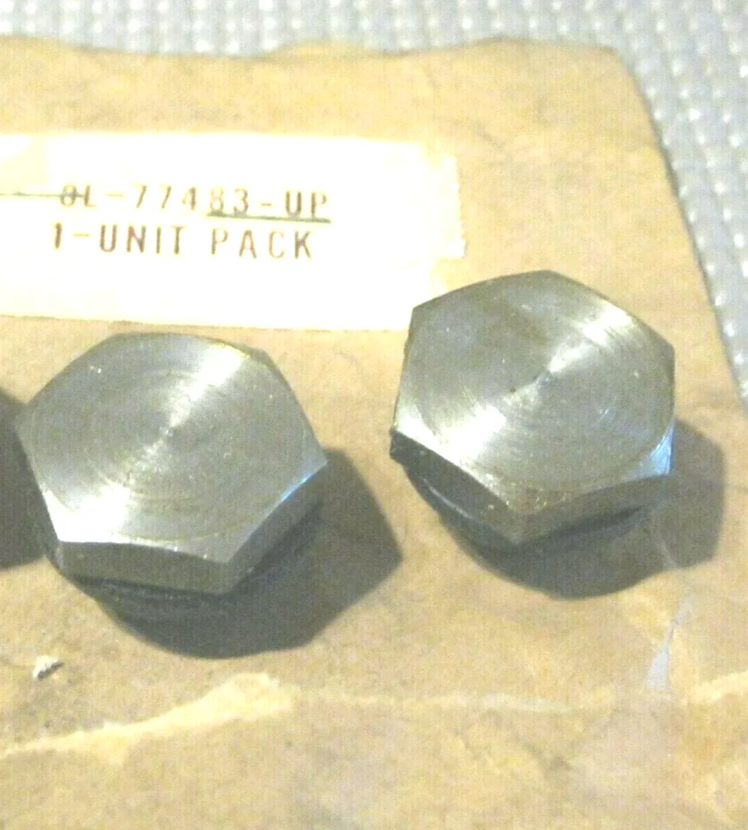 NOS 1949-1951 Lincoln transmission oil pan drain plug, 8L-77483, LOT OF 2 image 2