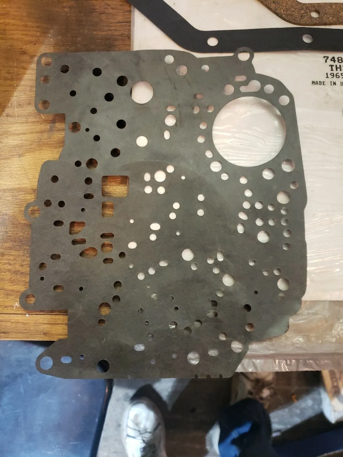 1969-1979 TH350 Transmission Oil Pan Gasket MPN 748030 image 3