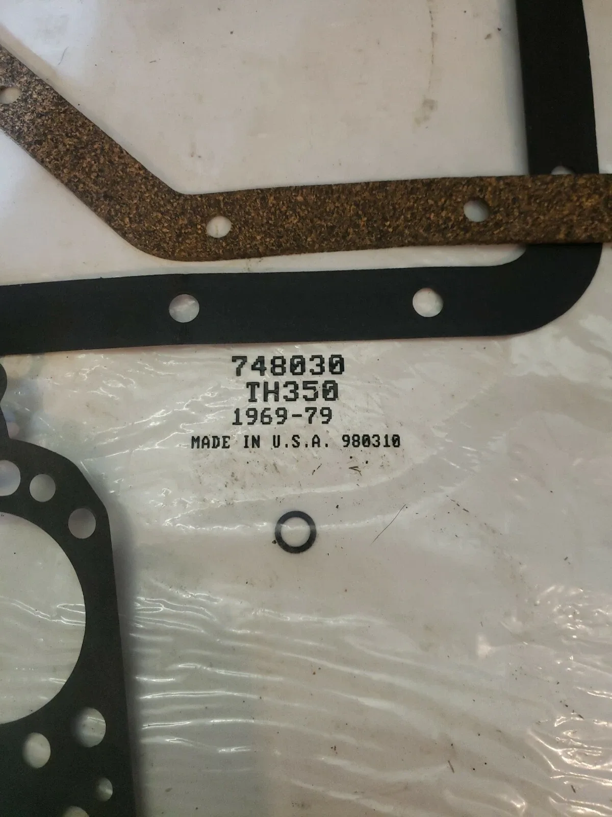 1969-1979 TH350 Transmission Oil Pan Gasket MPN 748030 image 4