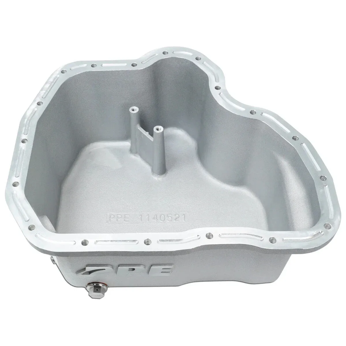 PPE Raw Aluminum Oil Pan & Rear Differential Cover For 2011-2016 GM 6.6L Duramax image 3