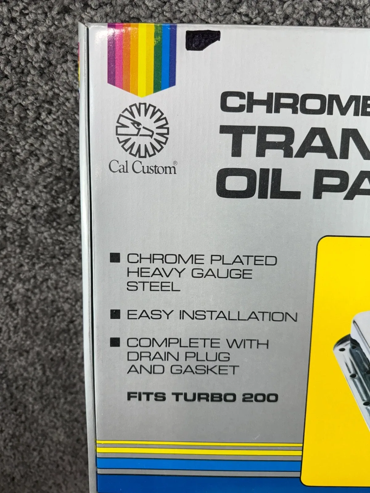 Cal Custom 7220 Chrome Transmission Oil Pan Kit — Fits Turbo 200 image 2