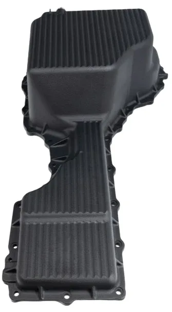 PPE Black Aluminum Oil Pan & Rear Differential Cover For 17-19 GM 6.6L Duramax image 2