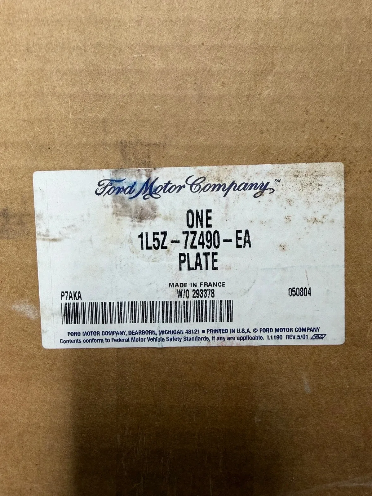 Ford Control Valve Body Separating Plate 1L5Z-7Z490-EA (Genuine NOS) image 3