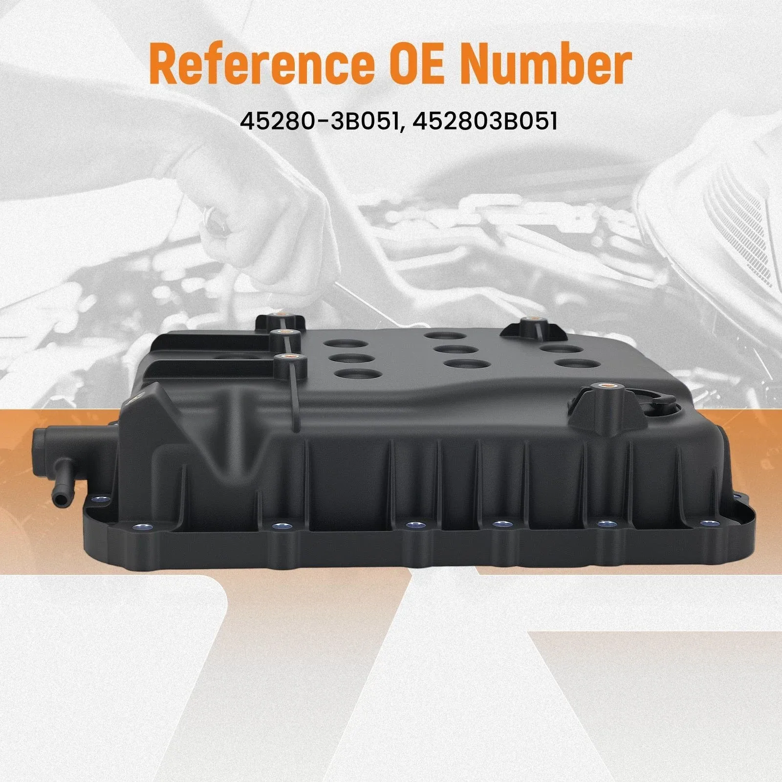 2016-2019 Kia Sorento & 2013-2018 Hyundai Santa Fe XL 3.3L Automatic Transmission Oil Pan 45280-3B051 image 3