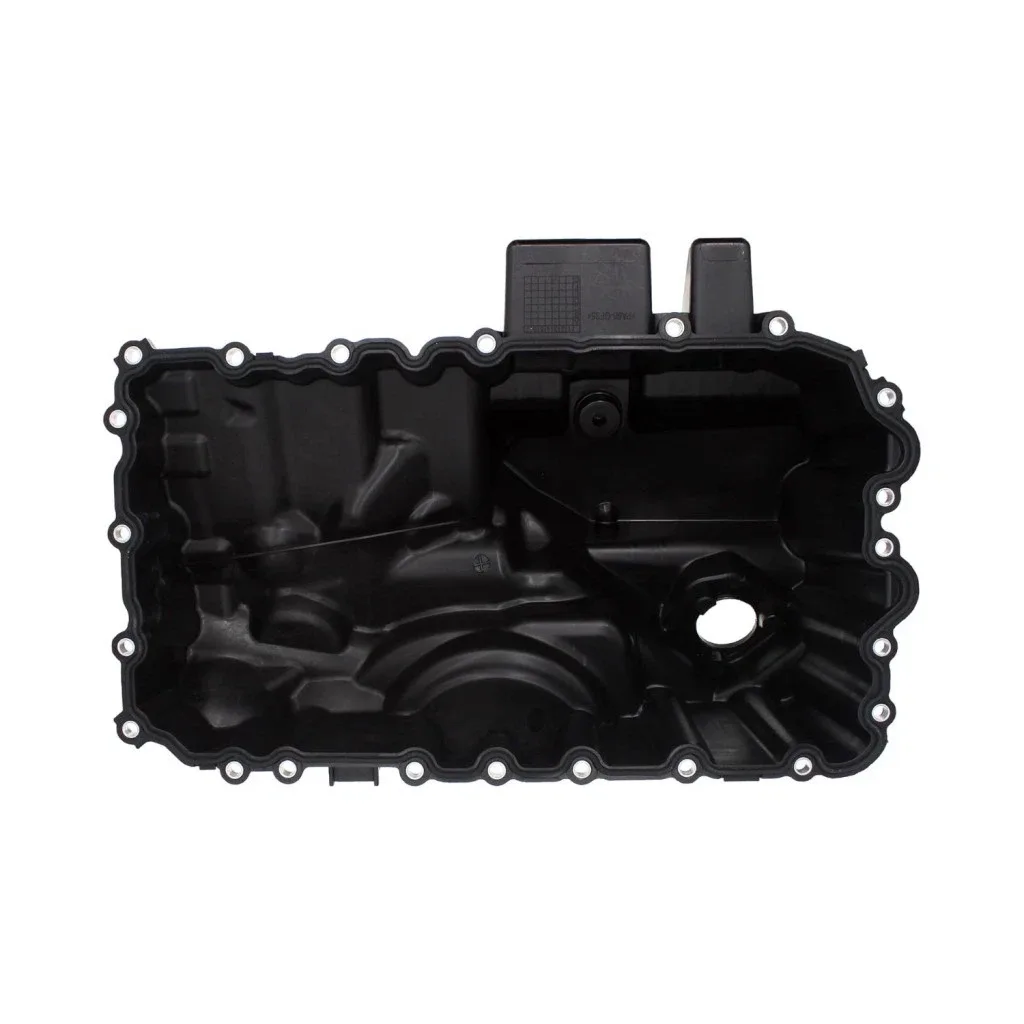 For BMW X1 2012-2015 Engine Oil Pan | Plastic | Painted Finish | Black Color image 2