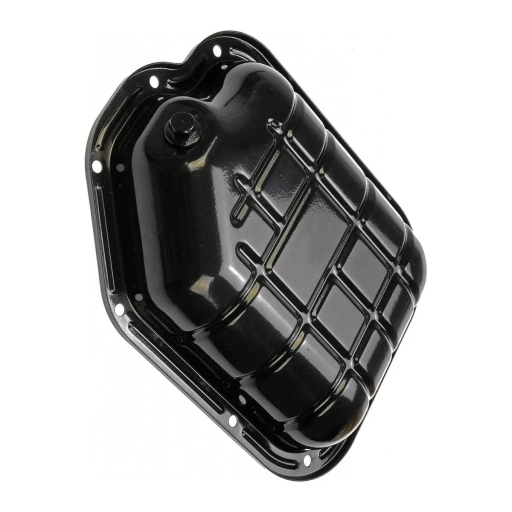 For Infiniti I35 2002-2004 Engine Oil Pan | Steel | Black | Drain Plug Included image 3
