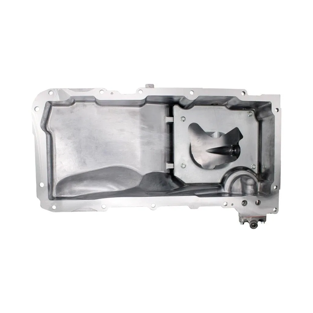 For Chevy Avalanche 1500 2003-2006 Engine Oil Pan | Aluminum | Metallic Finish image 2