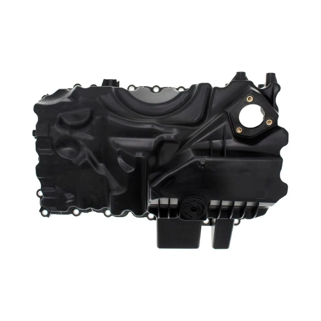 For BMW 428i/520i 2014-2016 Engine Oil Pan | Plastic | Painted Finish | Black image 3