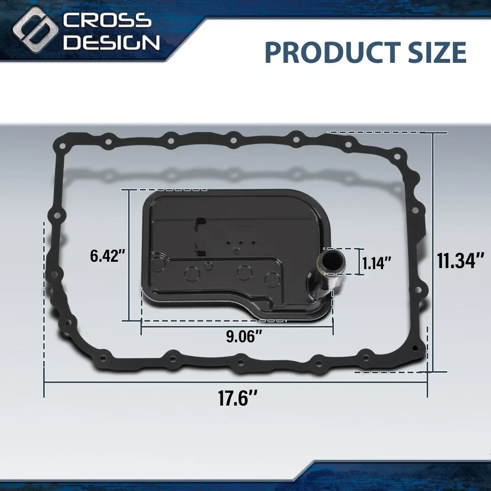 2008-2017 Cadillac ATS/CTS Transmission Oil Fluid Filter Pan Gasket Kit big073001 image 3