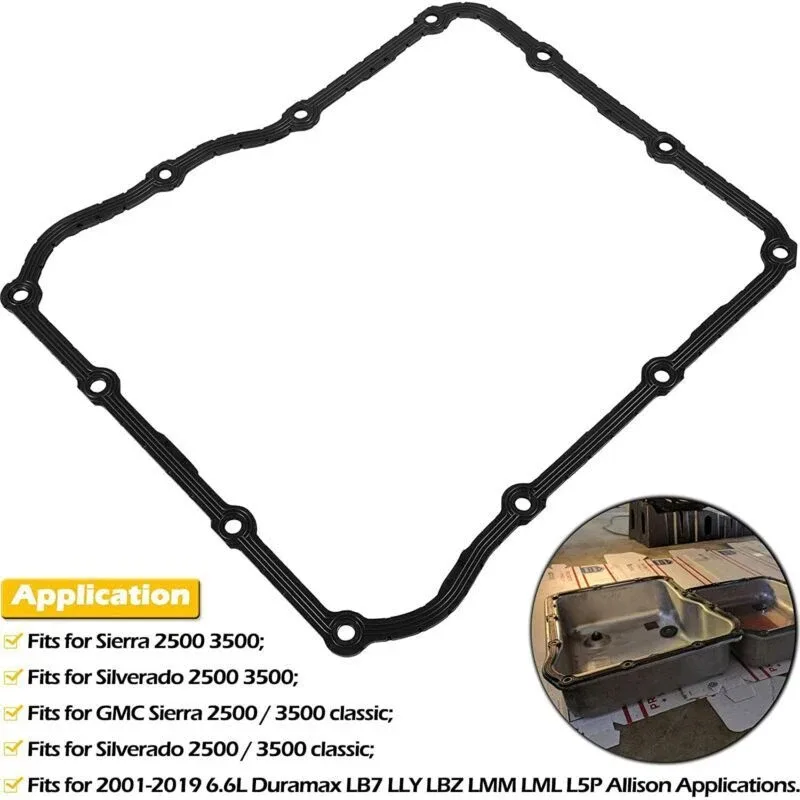 Automatic Transmission Fluid Pan Gasket 29549684 for GM Silverado Sierra Allison image 3