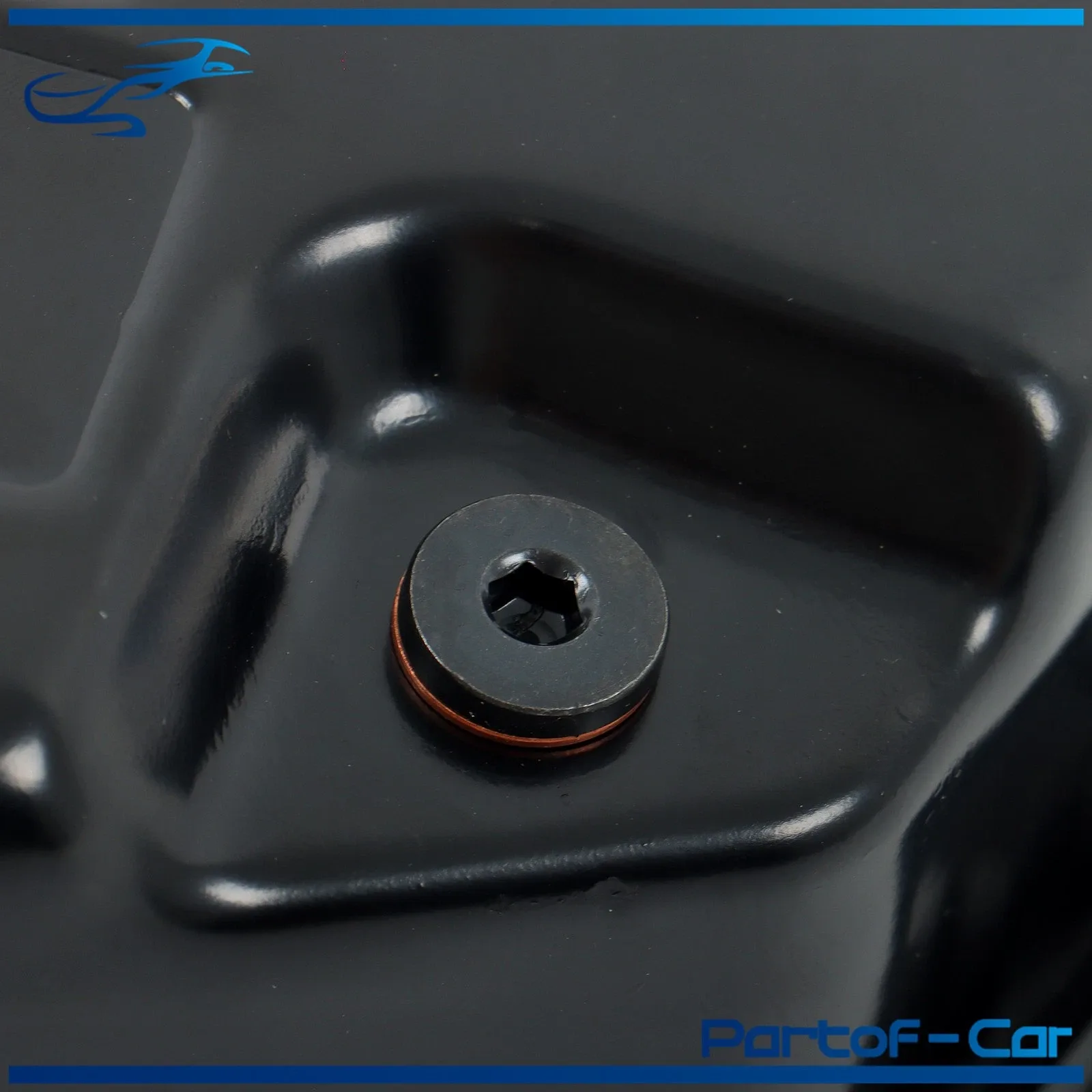 Transmission Oil Pan w/ Drain Plug & Gasket For VW Cabrio Jetta Passat Beetle image 3