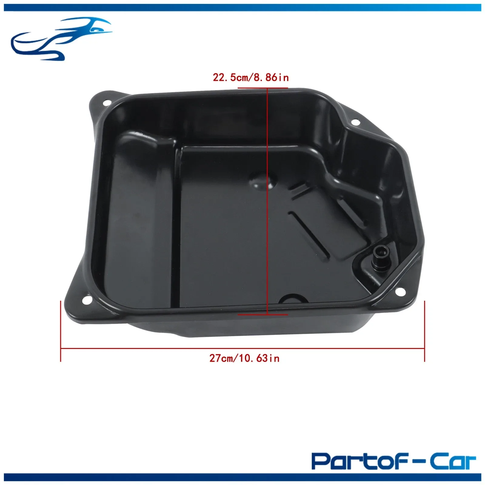 Transmission Oil Pan w/ Drain Plug & Gasket For VW Cabrio Jetta Passat Beetle image 4