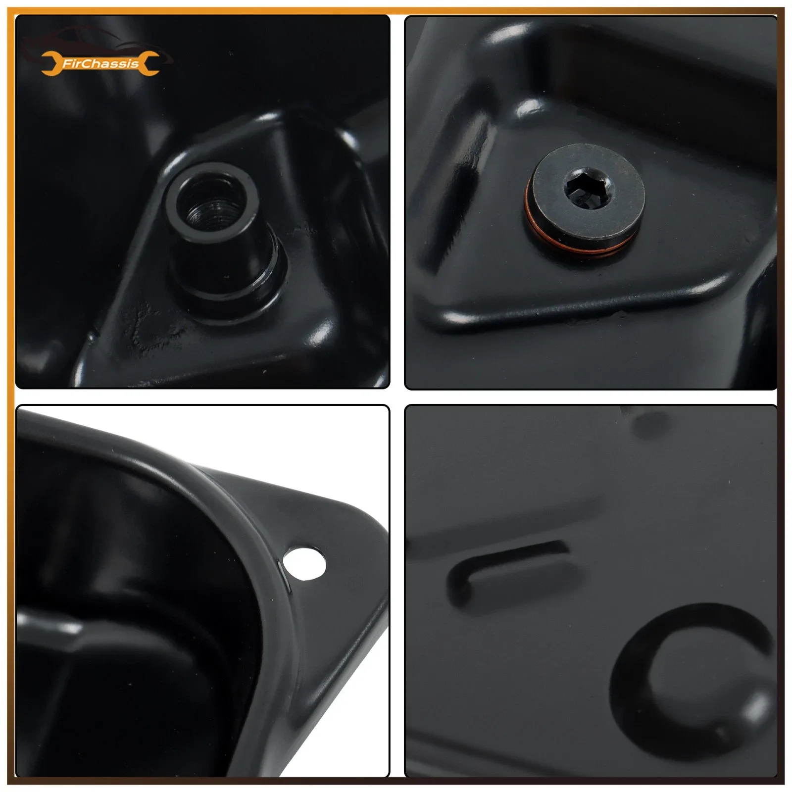 For Volkswagen Jetta 1993-2005 w/ Drain Plug & Gasket Transmission Oil Pan image 4