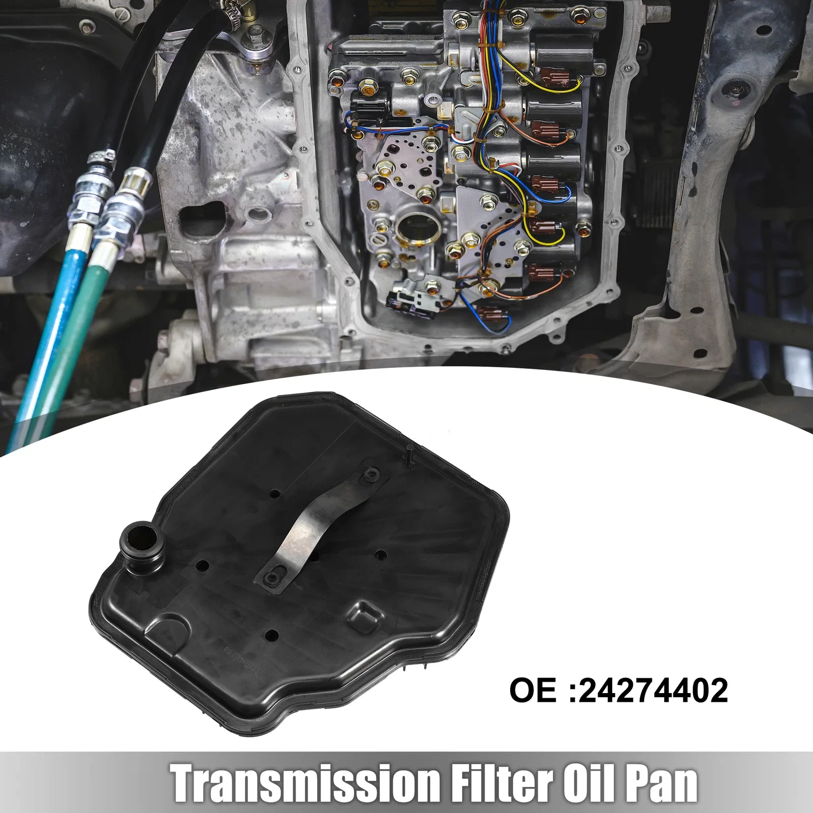 24274402 Car Transmission Filter Oil Pan for GM 8L90 8L90e for Chevrolet Black