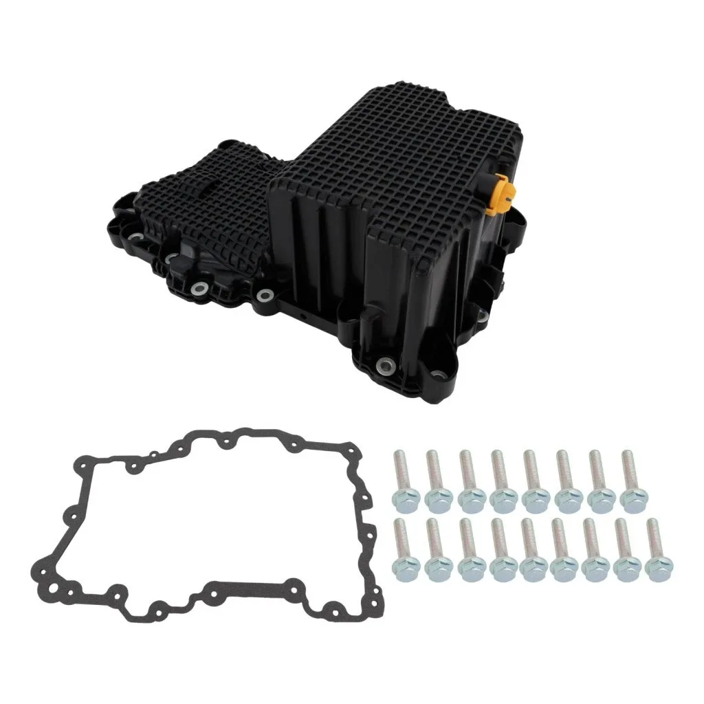 For Ford F-150 2015 2016 2017 Oil Pan | 2.7L Engine | 6-Cylinder | Iron | Black image 2