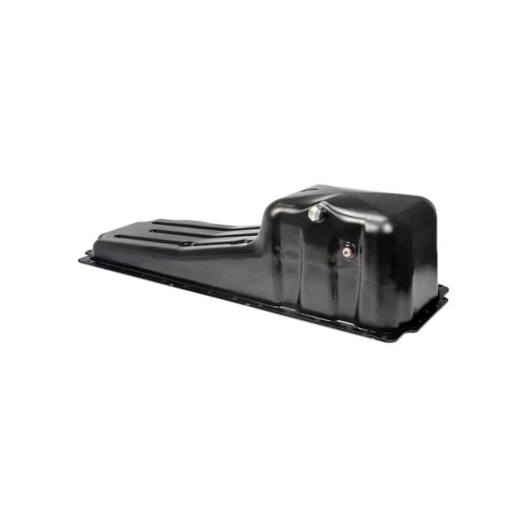 For Kenworth K100E 2001 Engine Oil Pan | 1x18 Drain Thread Size | Steel | Black