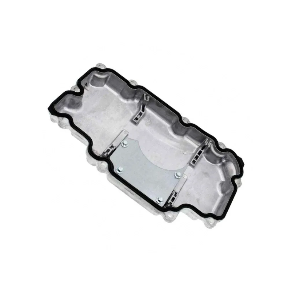 For Infiniti Q50 2016-2020 Engine Oil Pan | Aluminum | Uncoated Finish | Silver image 2