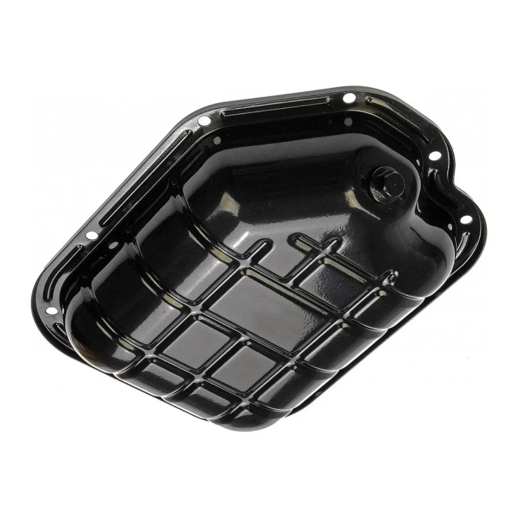 For Nissan Pathfinder 2013-2021 Engine Oil Pan | Steel | Black | w/Drain Plug image 2