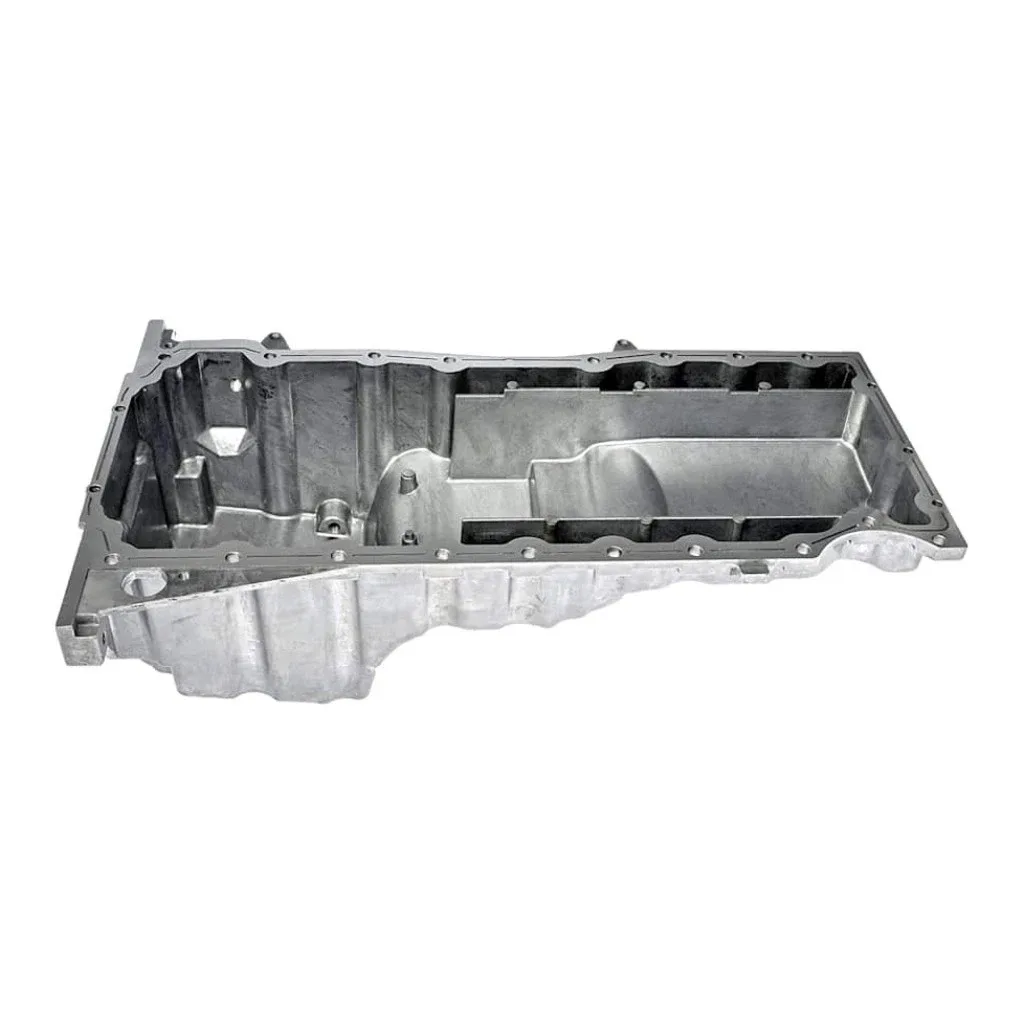 For Chevy Colorado 2004-2012 Engine Oil Pan | Aluminum | Metallic Finish | Gray image 2