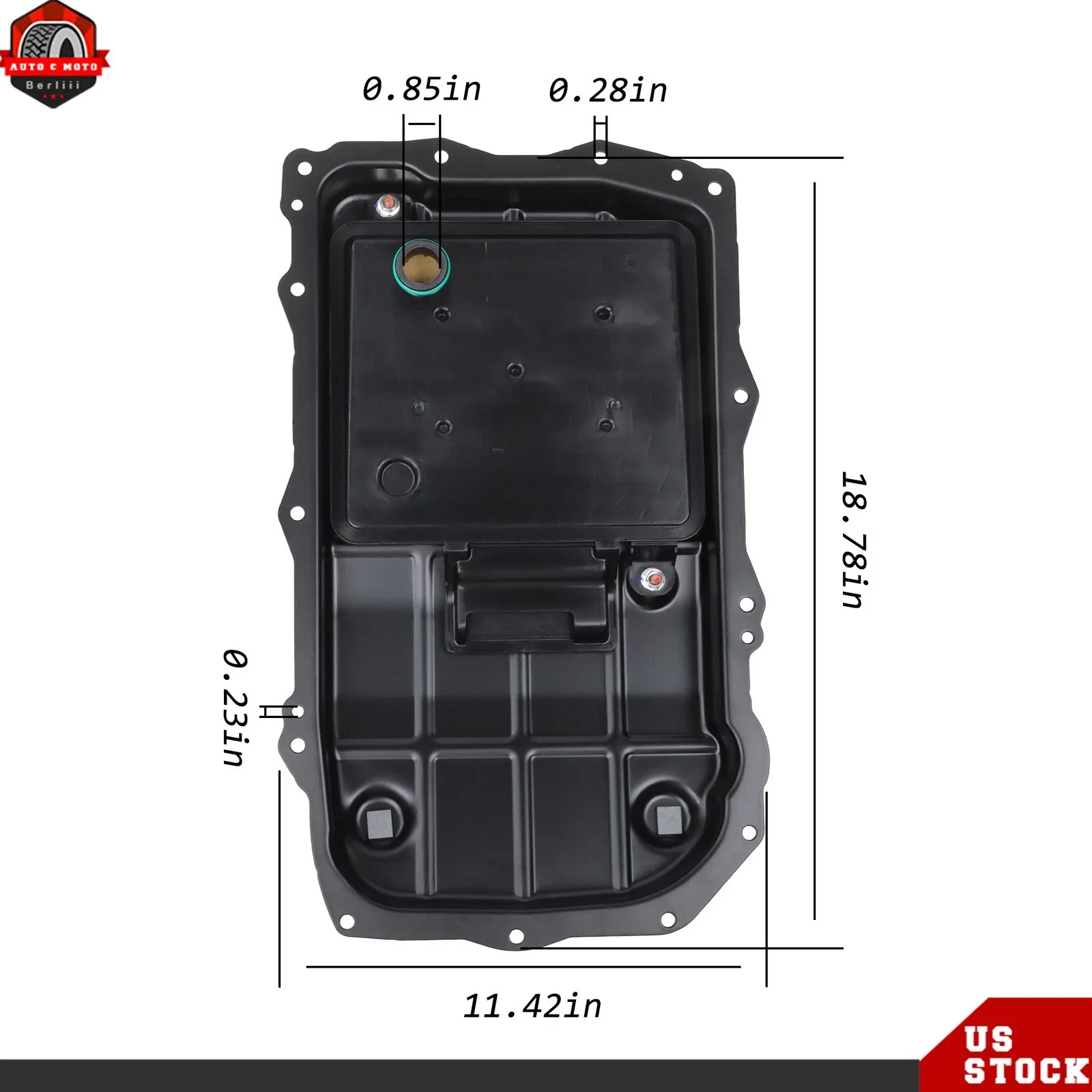 New Transmission Oil Pan 68362041AC For 2018-2023 Jeep Wrangler 2.0L L4 3.6L V6 image 2