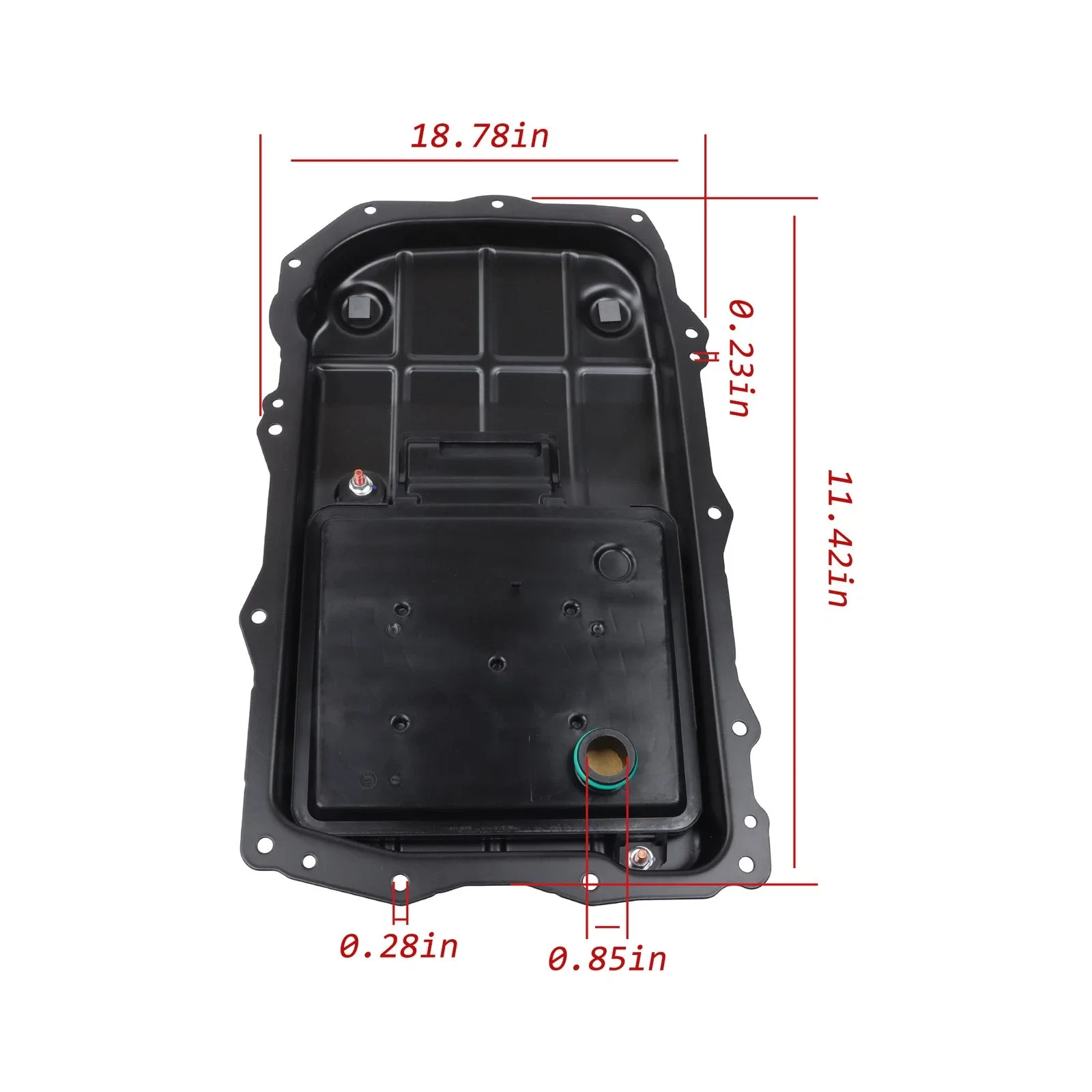 LABLT Transmission Oil Pan 68362041AC For 2018-2023 Jeep Wrangler 2.0L V6 3.6L image 2