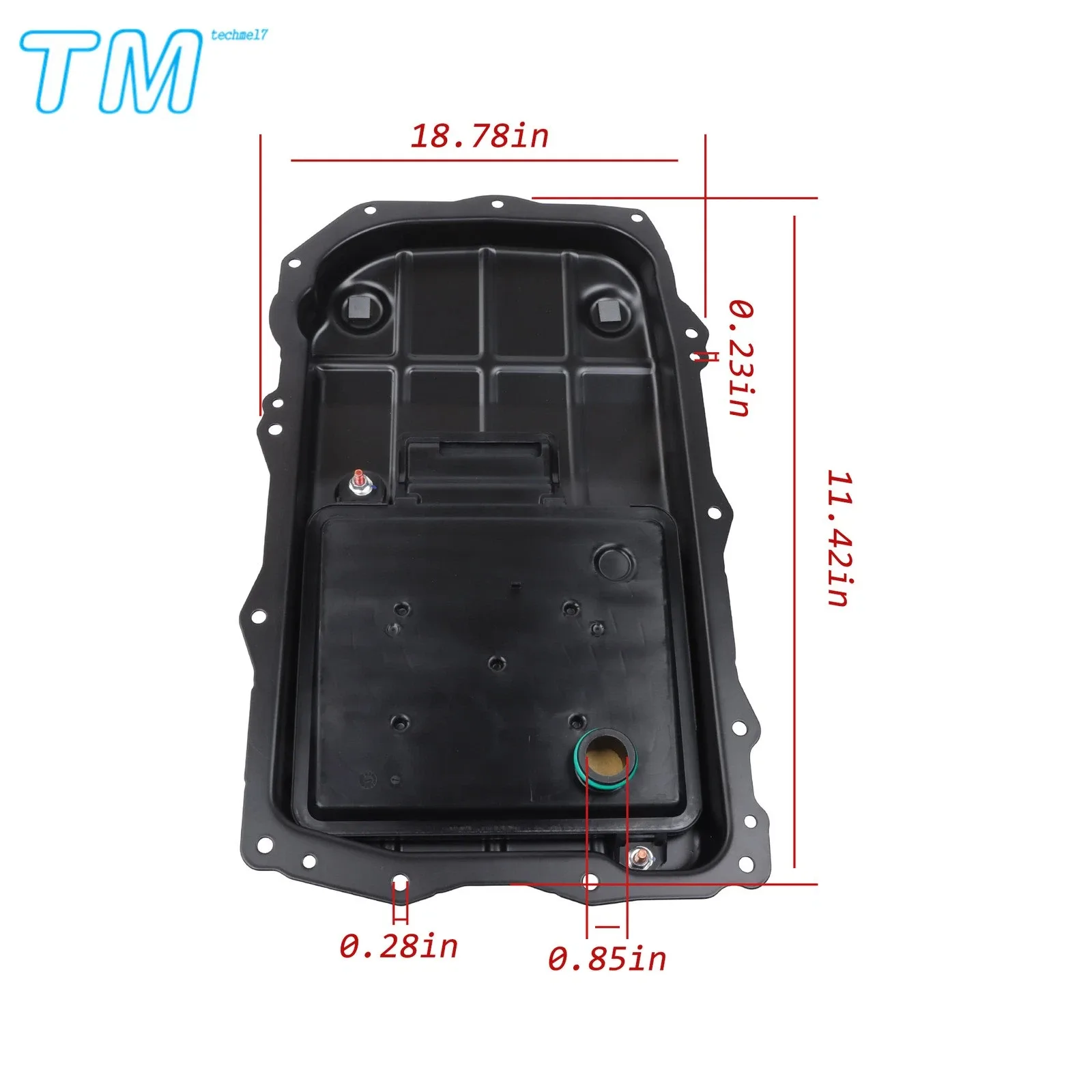 For 2018-2024 Jeep Wrangler Transmission Oil Pan 68362041AA 68362041AC 2.6L 3.0L image 2