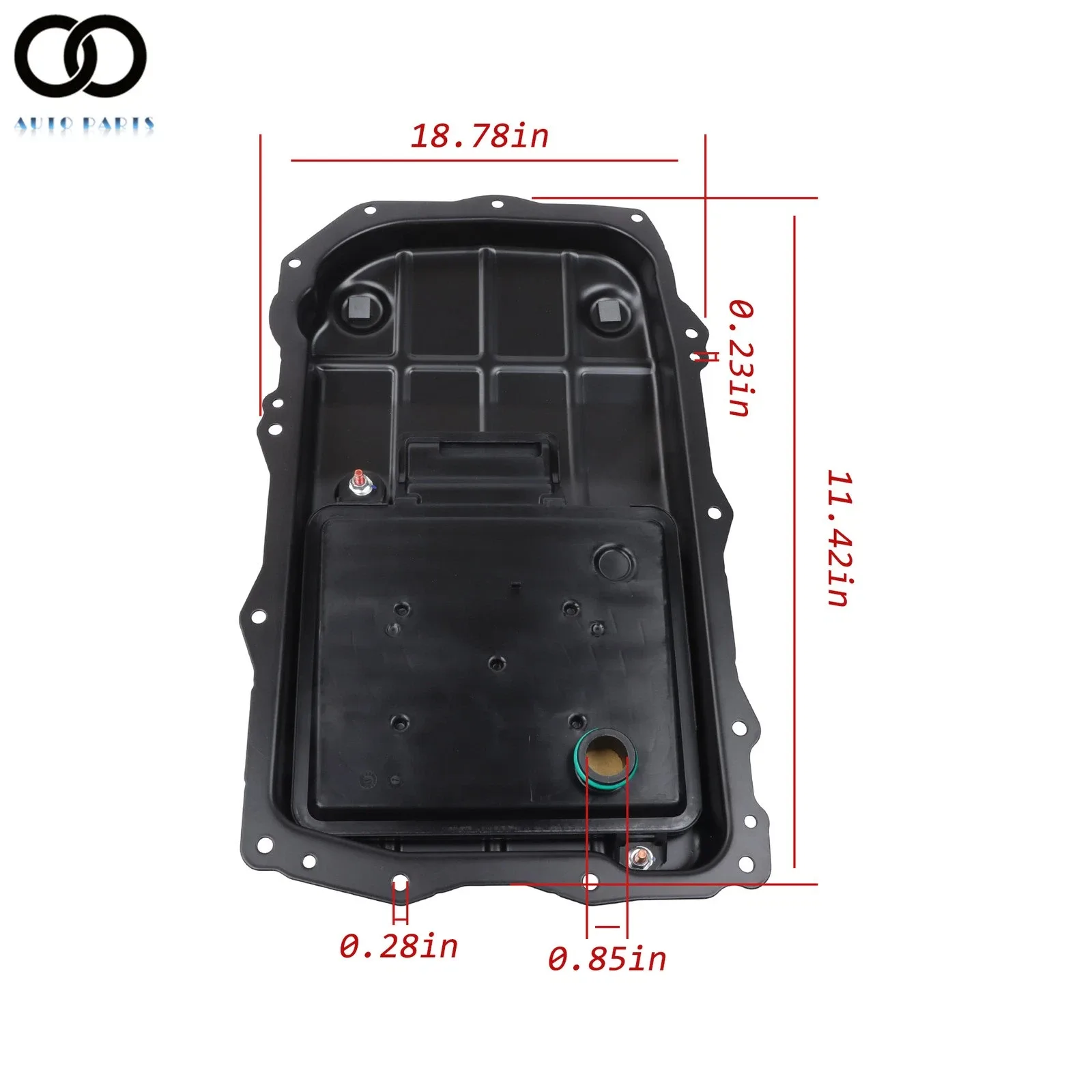 New Transmission Oil Pan & Filter 68362041AC For Jeep Wrangler 2018-2021 V6 3.6L image 2
