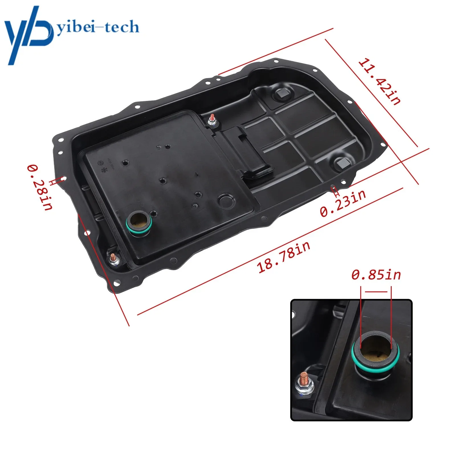 Transmission Oil Pan For 2018 2019 2020 2021 2022 2023 Jeep Wrangler 2.0L 3.6L image 2