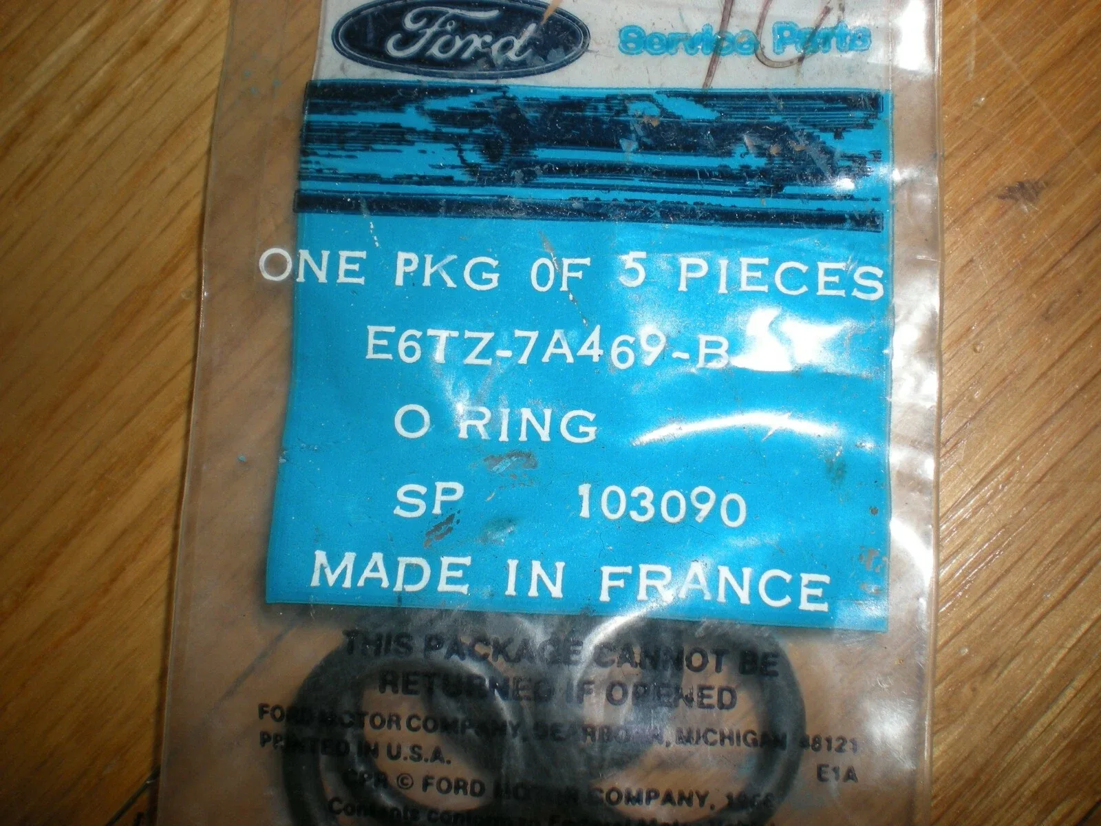 NOS 1986 - 1989 Ford Ranger Bronco II A4LD Oil Pan Screen O-Rings E6TZ-7A469-B image 2