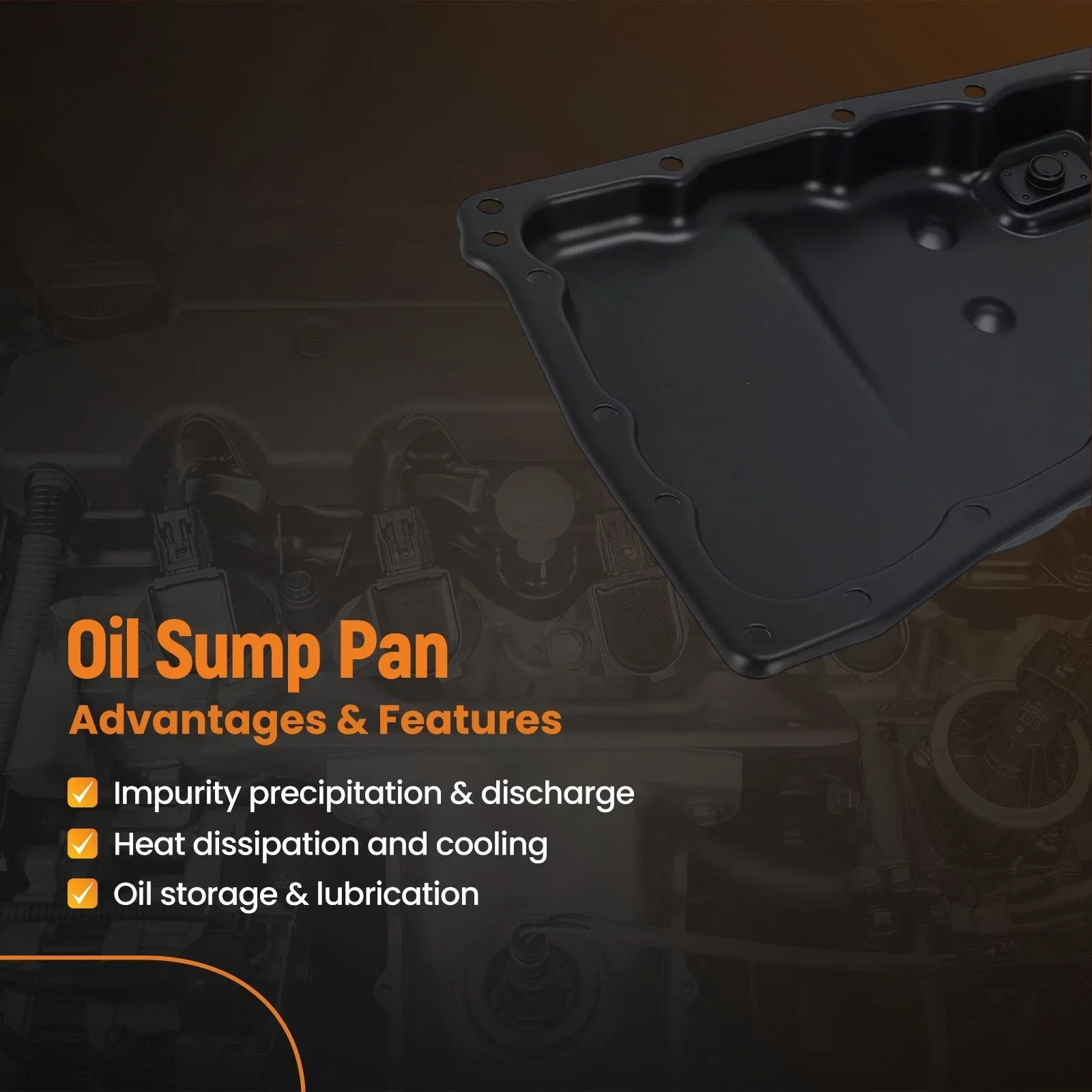 Automatic Transmission Oil Pan for Nissan Altima 2.5L 313971XF0D 2007-2013 image 3
