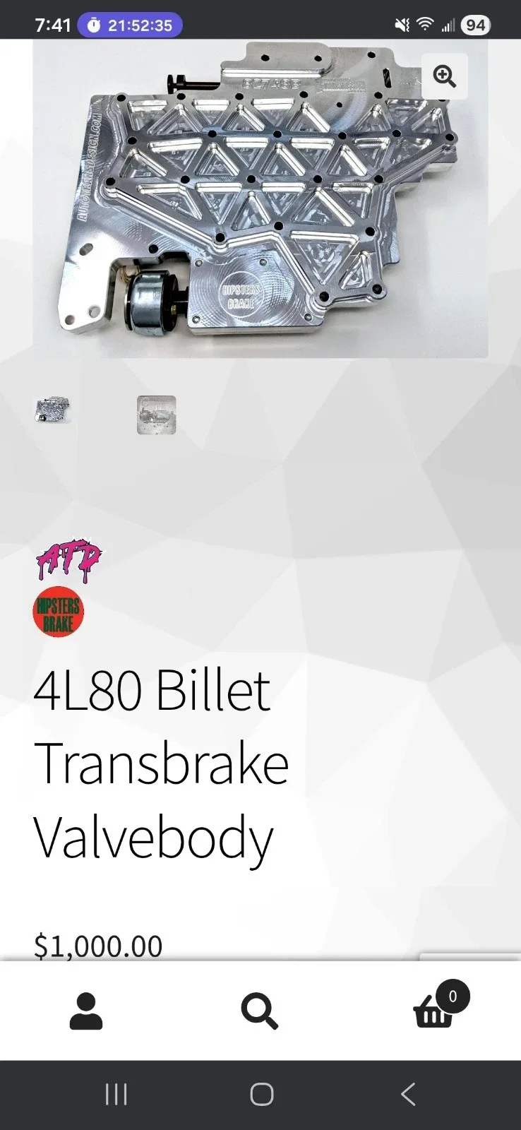 ATD 4L80 Billet Valve Body MPN 82748b image 2