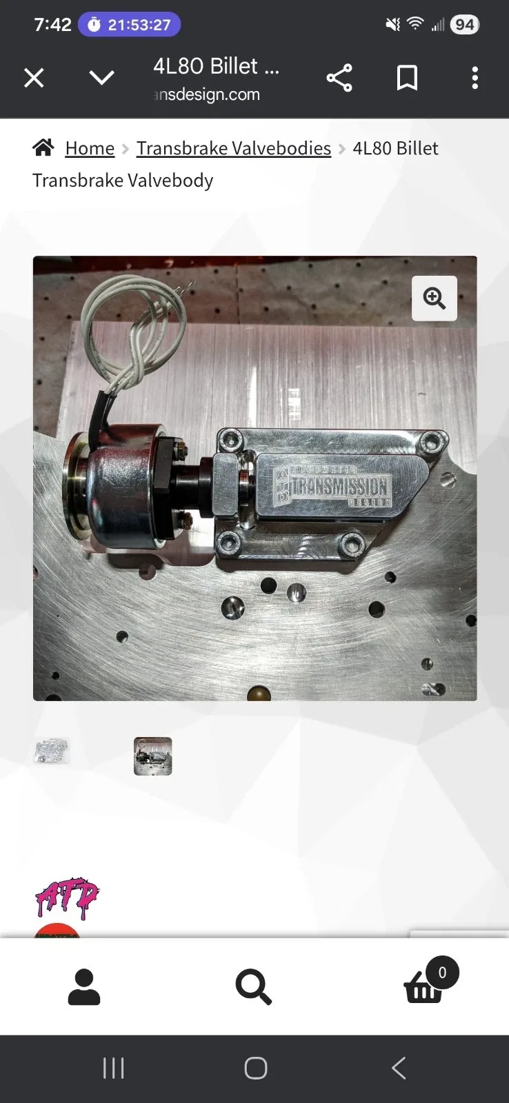 ATD 4L80 Billet Valve Body MPN 82748b image 4