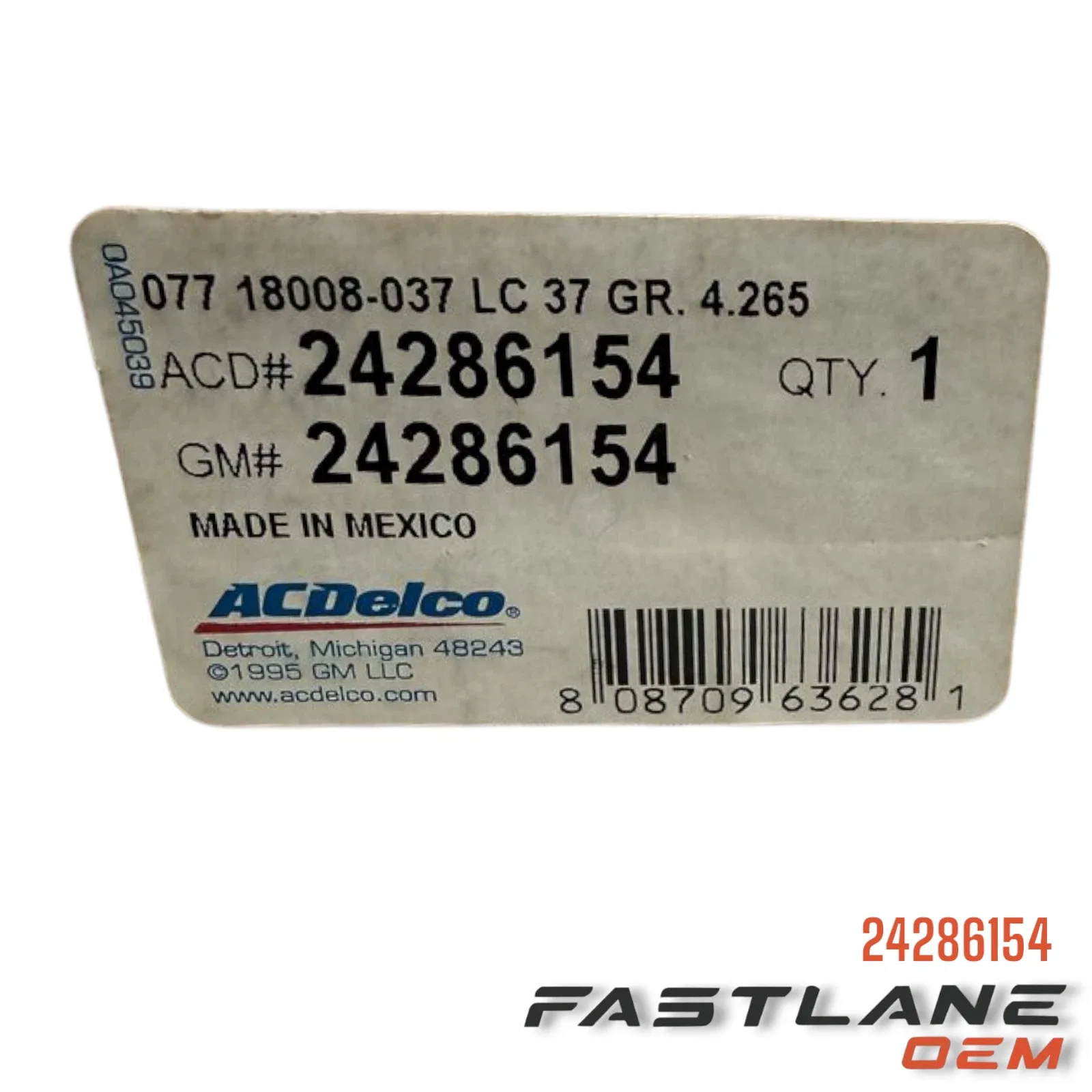 GM Valve Body Assembly OEM 24286154