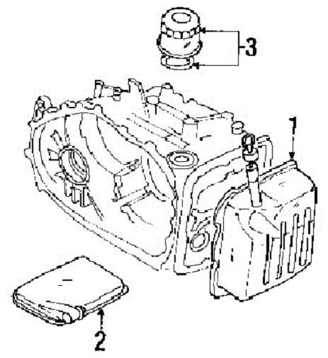Genuine Mitsubishi OEM Automatic Transmission Oil Pan Lancer & Gasket Sealant image 3