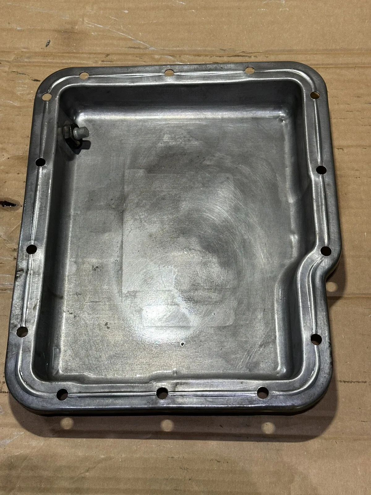 POWERGLIDE TRANSMISSION OIL PAN 14 BOLTS OEM , STAMPED , C0709D