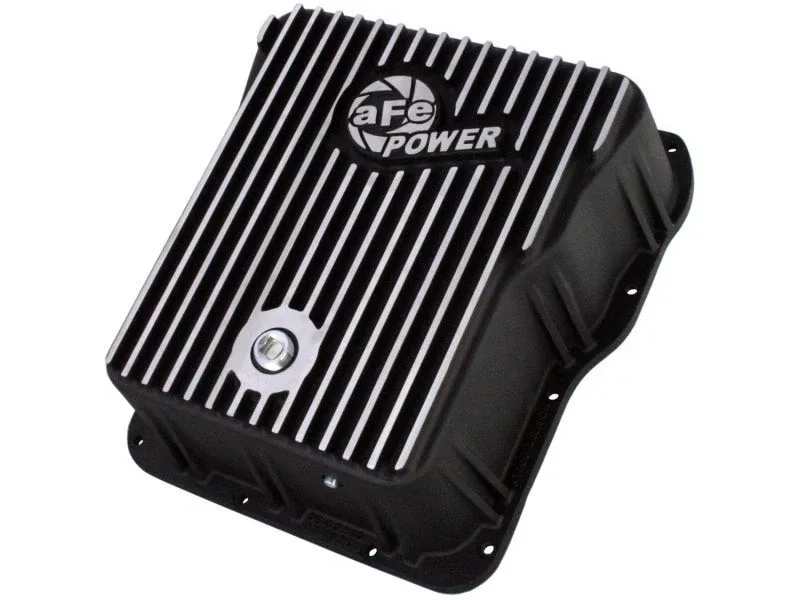 aFe Power Cover Trans Pan Machined Trans Pan GM Diesel Trucks 01-12 V8-6.6L Mach