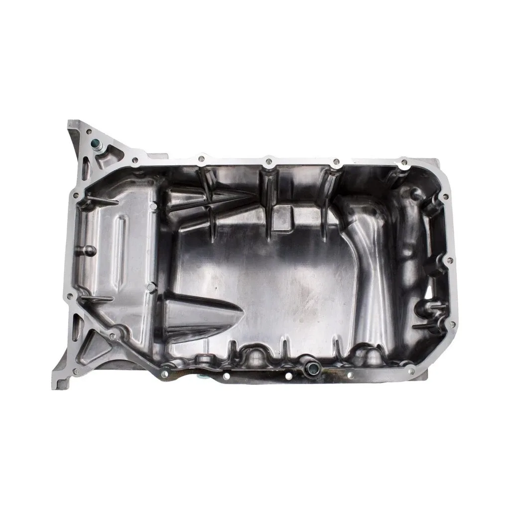For Honda Civic 2012-2015 Engine Oil Pan | Aluminum | Metallic Finish | Gray image 2