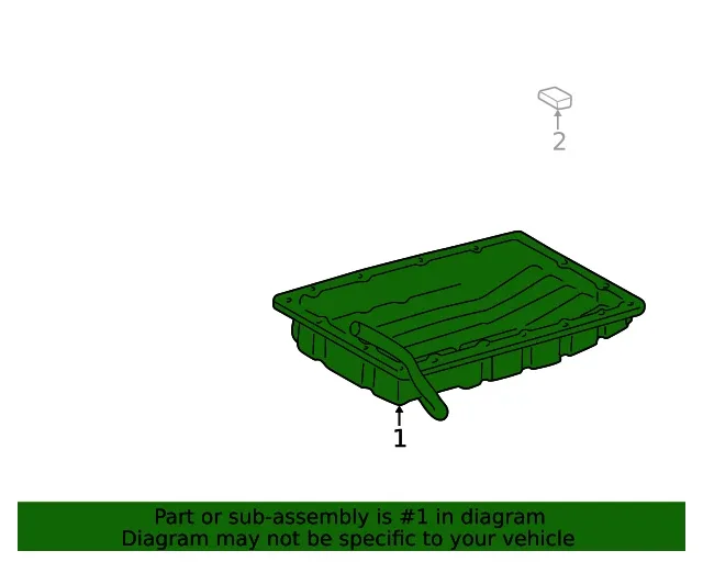 Genuine Lexus Transmission Oil Pan 35106-30201 image 2