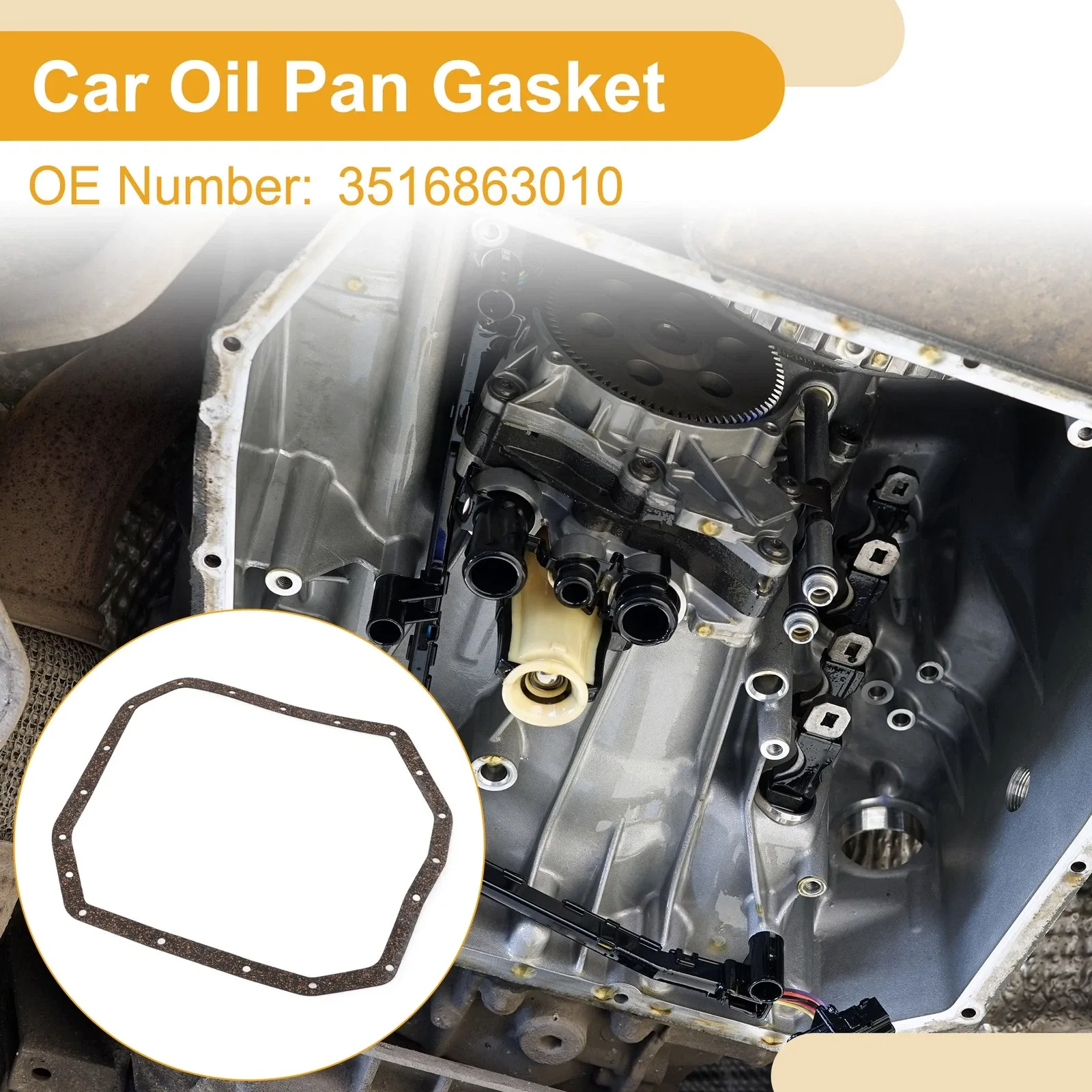 No.3516863010 Car Transmission Filter Oil Pan Gasket for Toyota Alphard HV 03-08