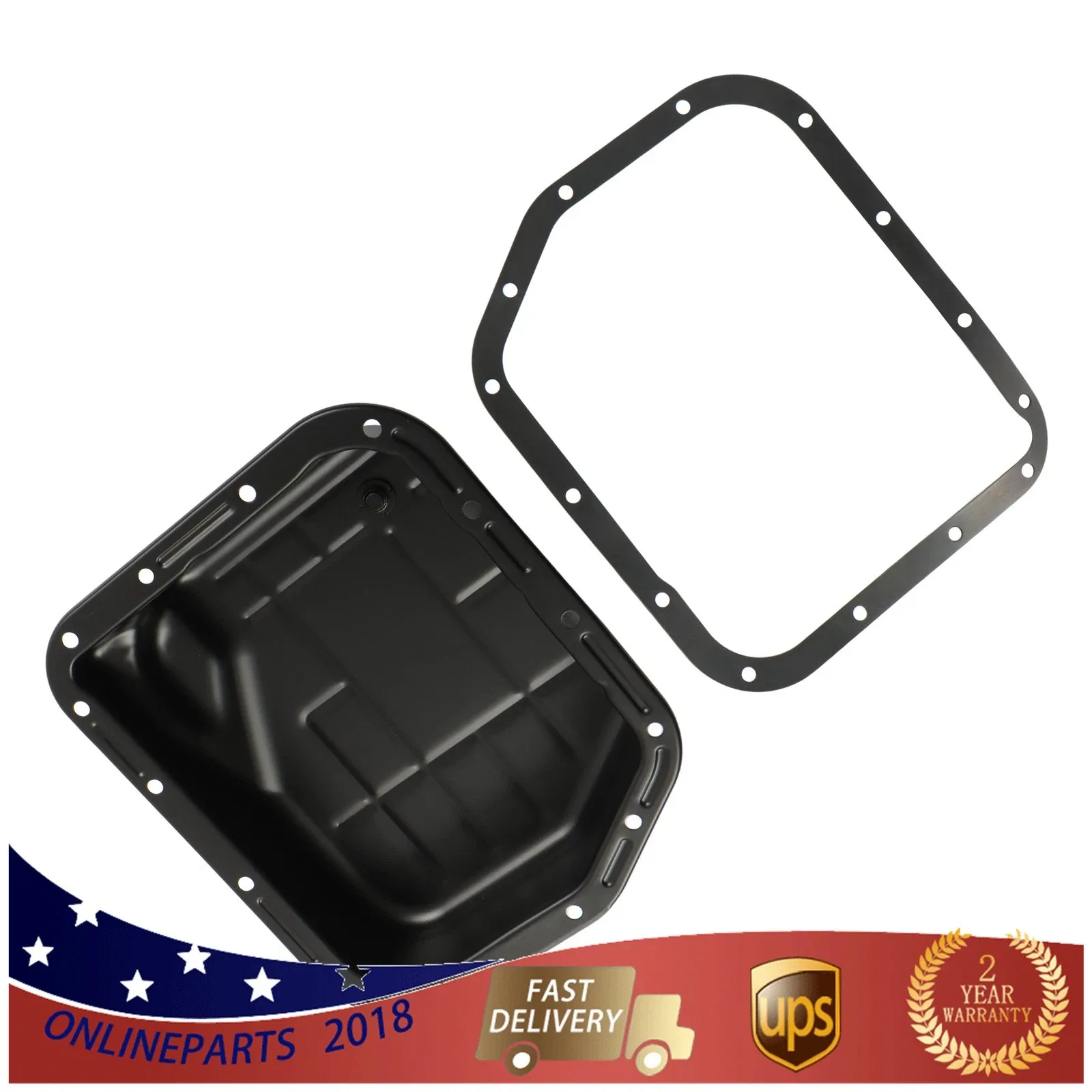 For Jeep Grand Cherokee 1993 1994-2004 Transmission Oil Pan W/Gasket 52118779AD image 2