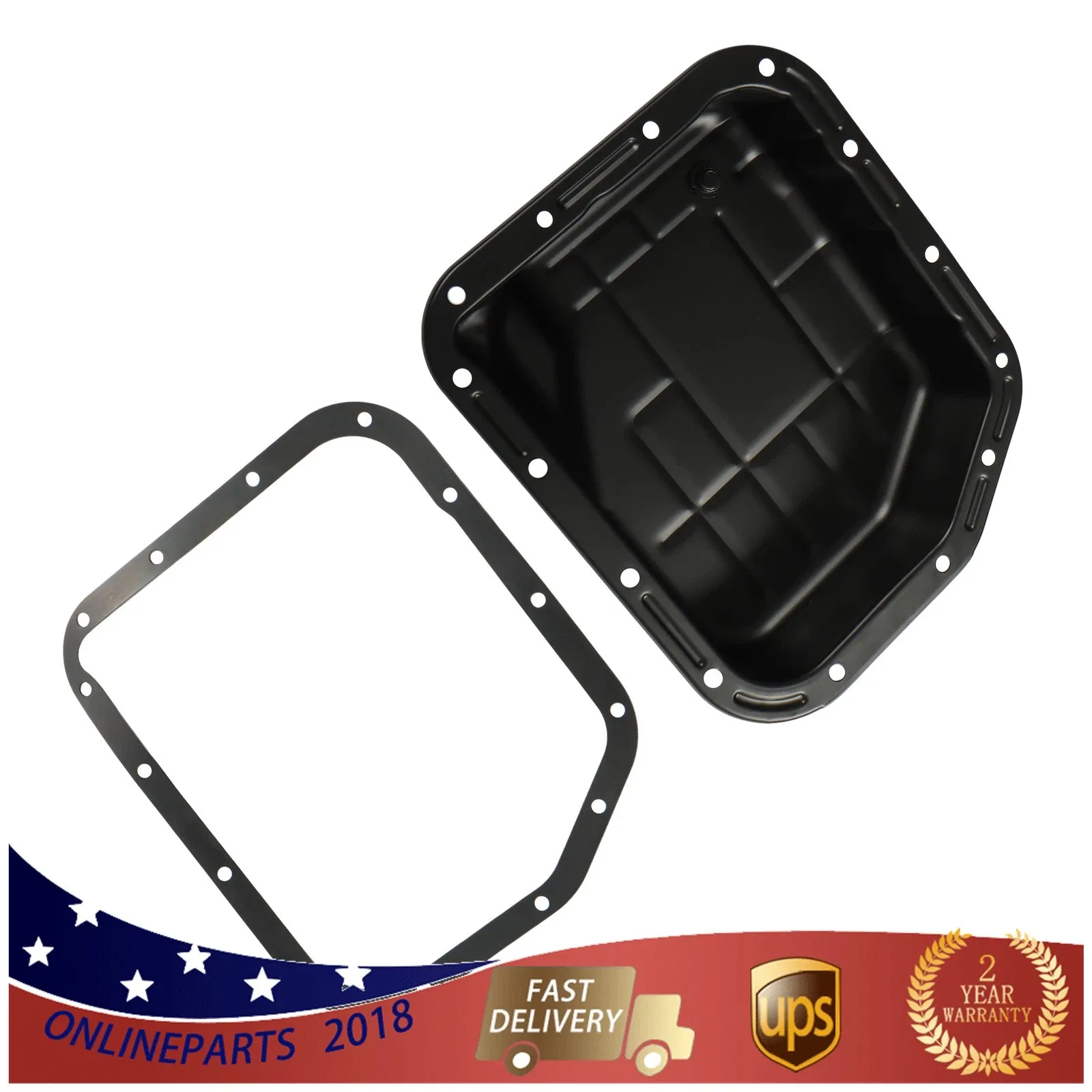 For Jeep Grand Cherokee 1993 1994-2004 Transmission Oil Pan W/Gasket 52118779AD image 3