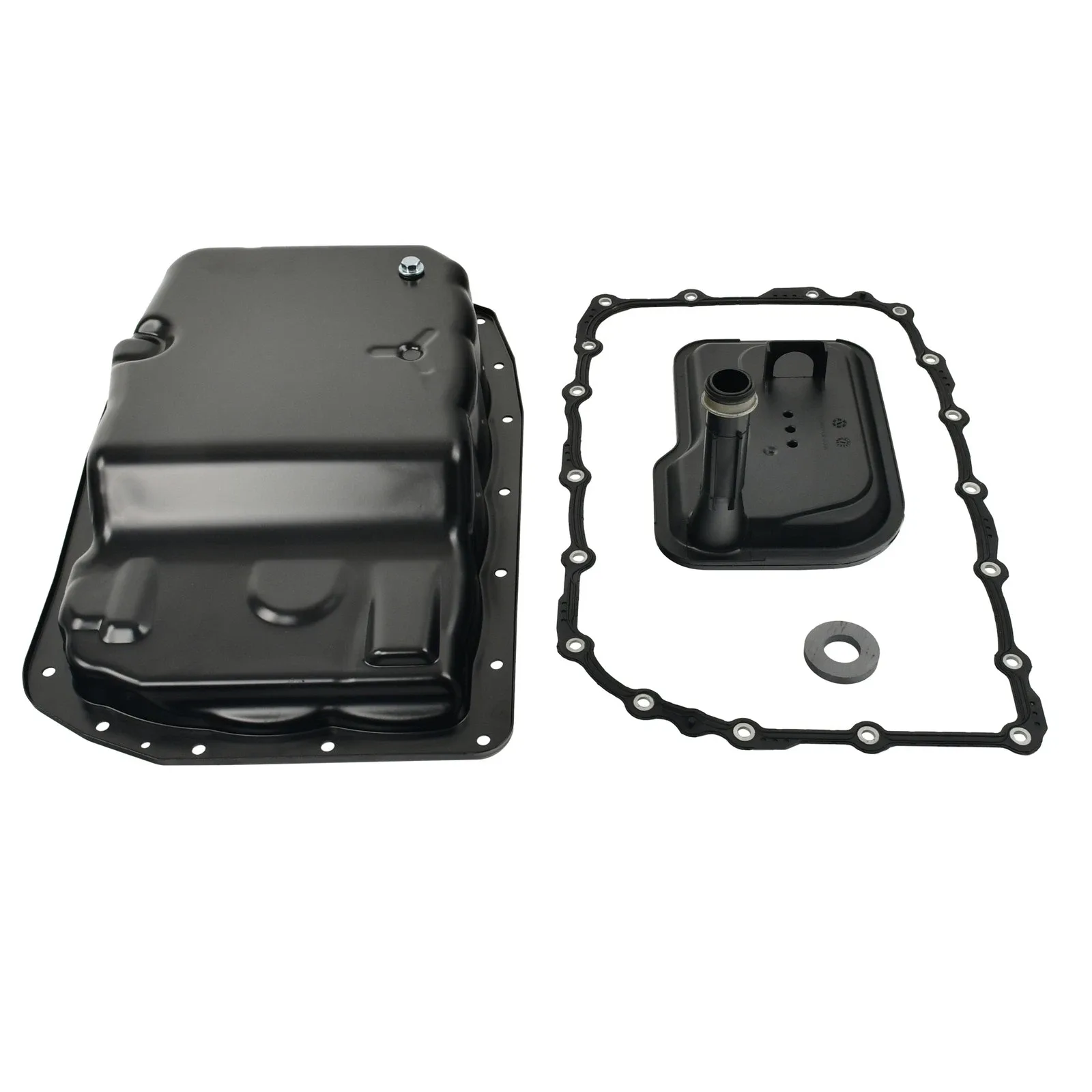 Fit 07-19 Chevrolet Suburban Tahoe GMC 265-582 Transmission Pan Aluminum Black